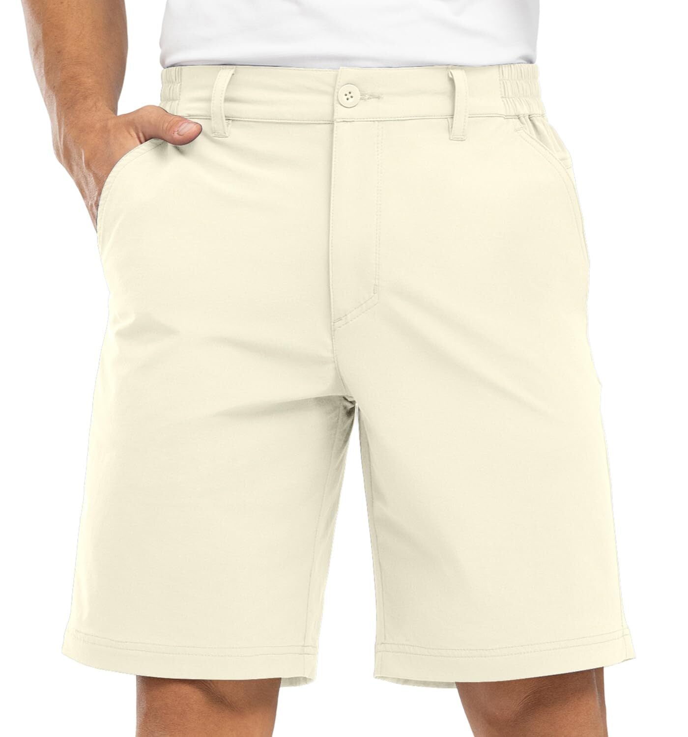 Men's golf shorts, stretch, lightweight, quick-drying, with 5 pockets