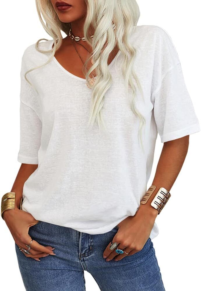 Summer Casual Half Sleeve T-shirt Basic Tops (Multiple Colors)
