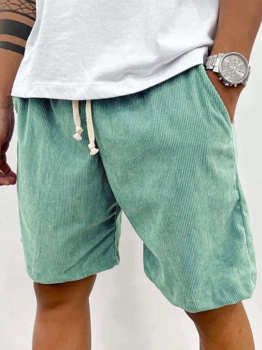 FINAL SALE⚡10 Packs for $34.99⚡ - Men's Fashion Vintage Corduroy Casual Elastic Stretch Shorts With Side Pockets