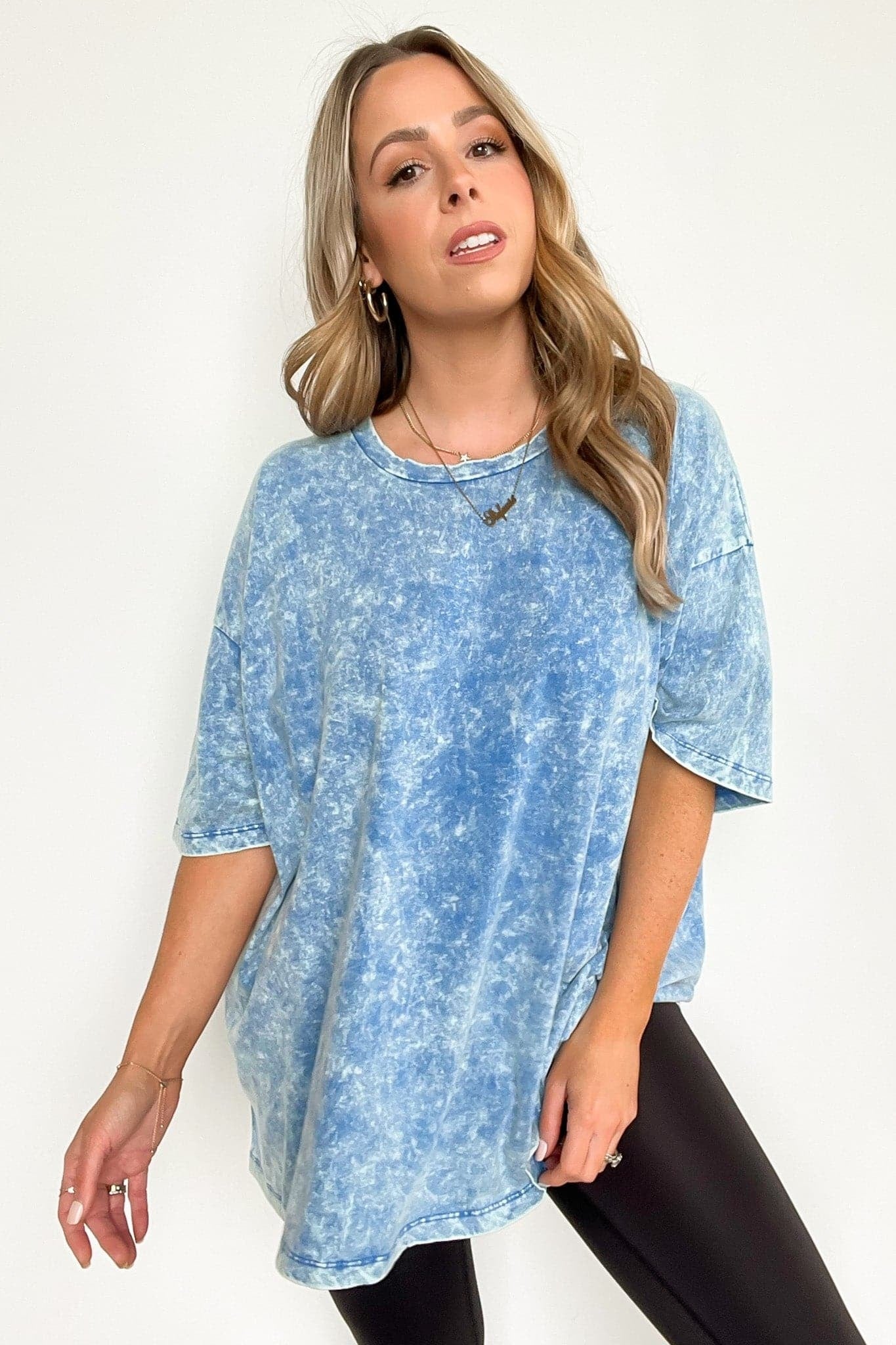 Weekend Awaits Mineral Wash Oversized Top - BACK IN STOCK