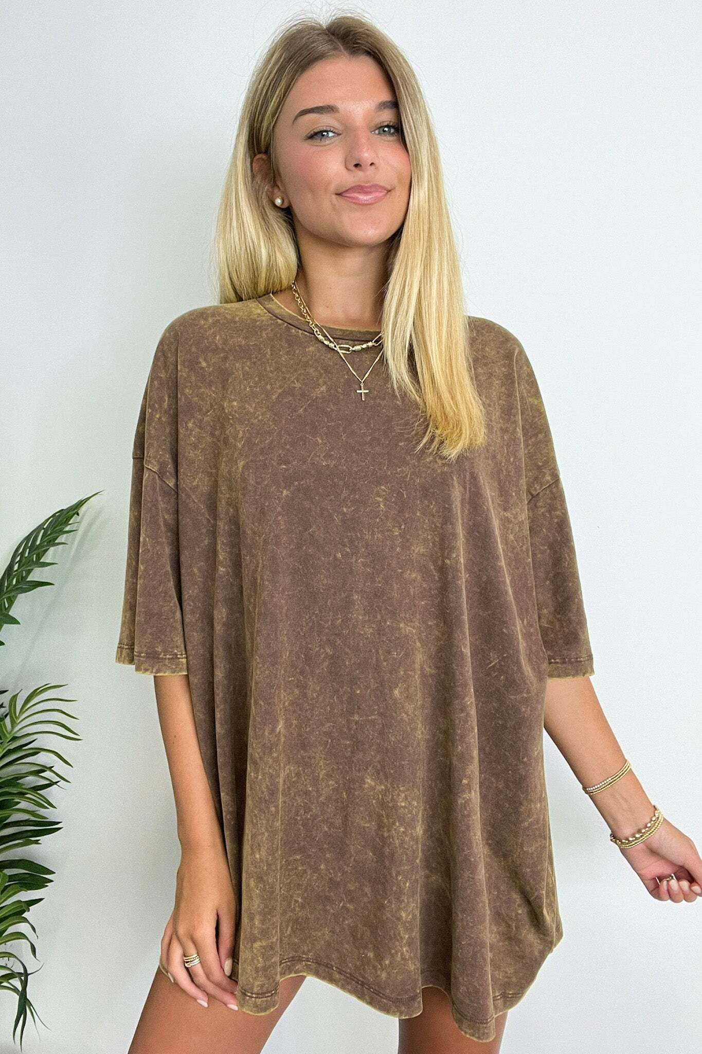 Weekend Awaits Mineral Wash Oversized Top - BACK IN STOCK