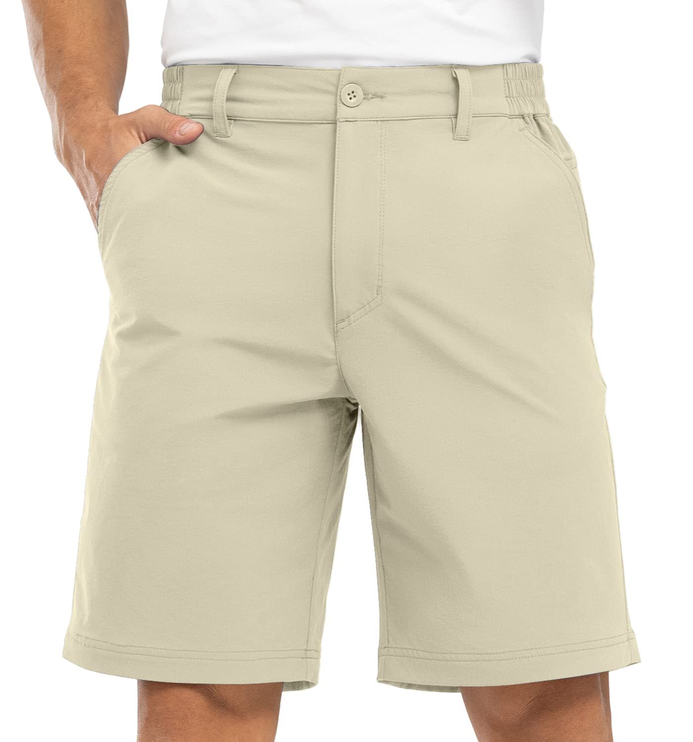 Men's golf shorts, stretch, lightweight, quick-drying, with 5 pockets