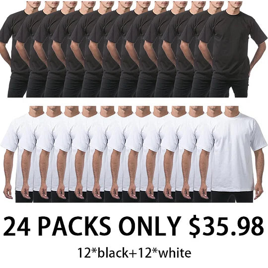 🔥Men's Heavyweight Cotton Short Sleeve Crew Neck T-Shirt