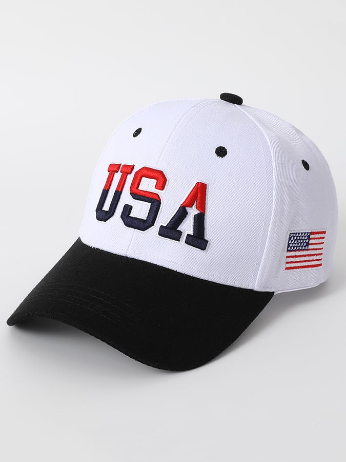 American Flag Embroidered Hat