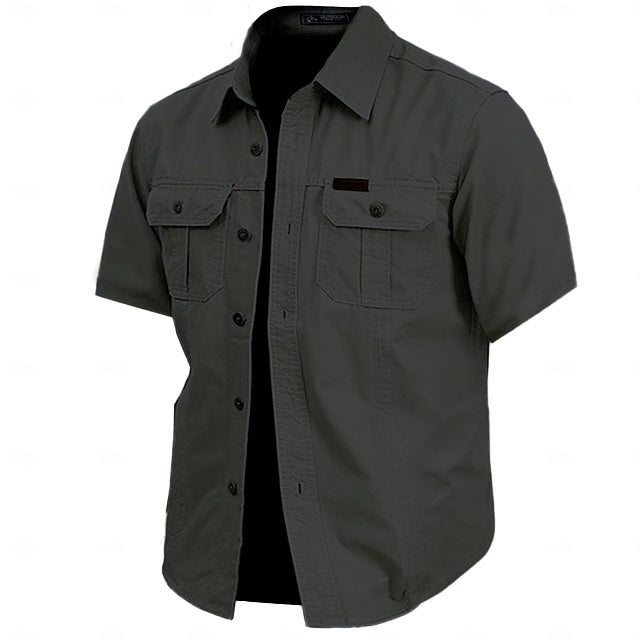 🔥Cow Print Casual Men's work shirt short sleeve