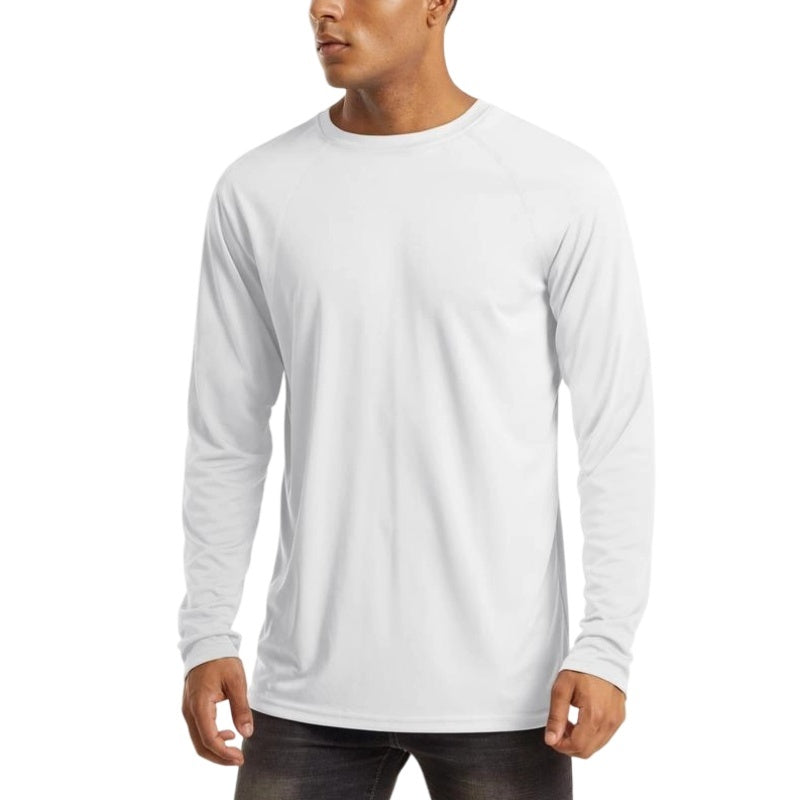 Men's UPF 50+ Long Sleeves Shirts Quick Dry Lightweight T-Shirt for Hiking Swimming Workout Rashguard