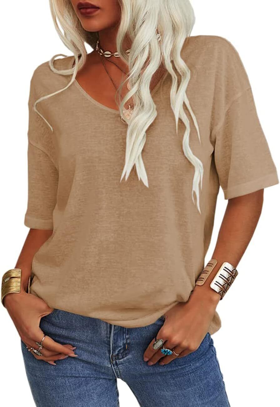 Summer Casual Half Sleeve T-shirt Basic Tops (Multiple Colors)
