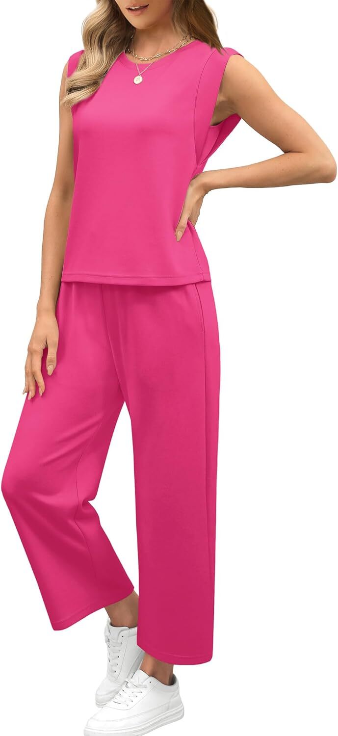 Two Piece Sets for Women Spring/Summer travel Lounge Sets