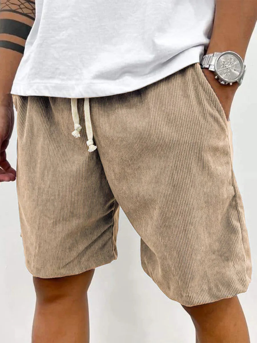 FINAL SALE⚡10 Packs for $34.99⚡ - Men's Fashion Vintage Corduroy Casual Elastic Stretch Shorts With Side Pockets