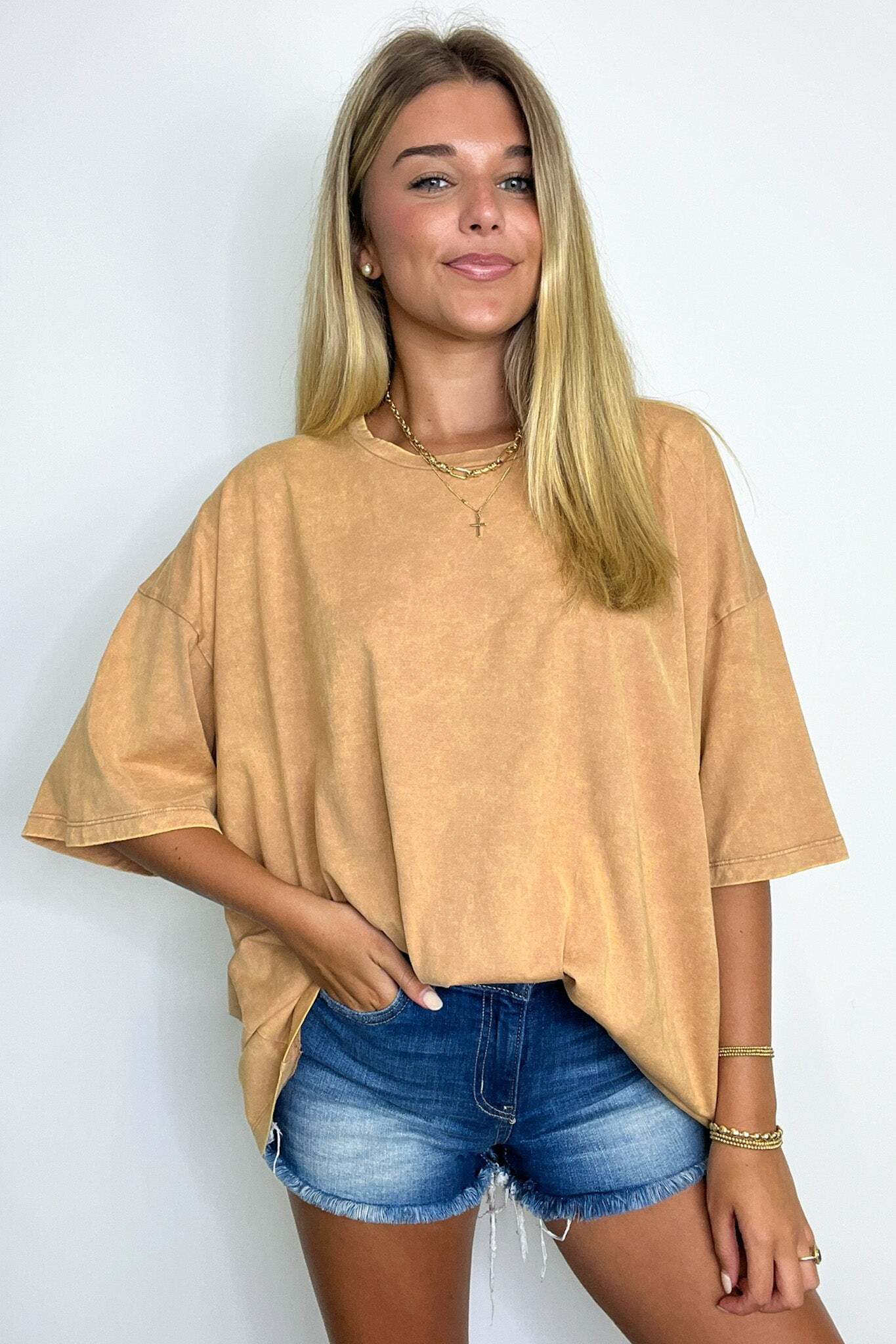Weekend Awaits Mineral Wash Oversized Top - BACK IN STOCK