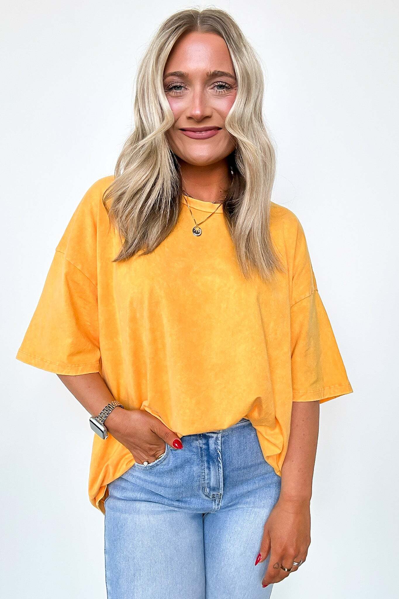 Weekend Awaits Mineral Wash Oversized Top - BACK IN STOCK