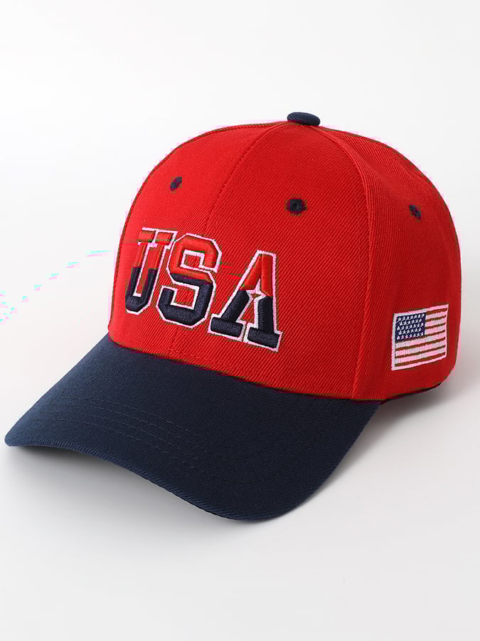 American Flag Embroidered Hat