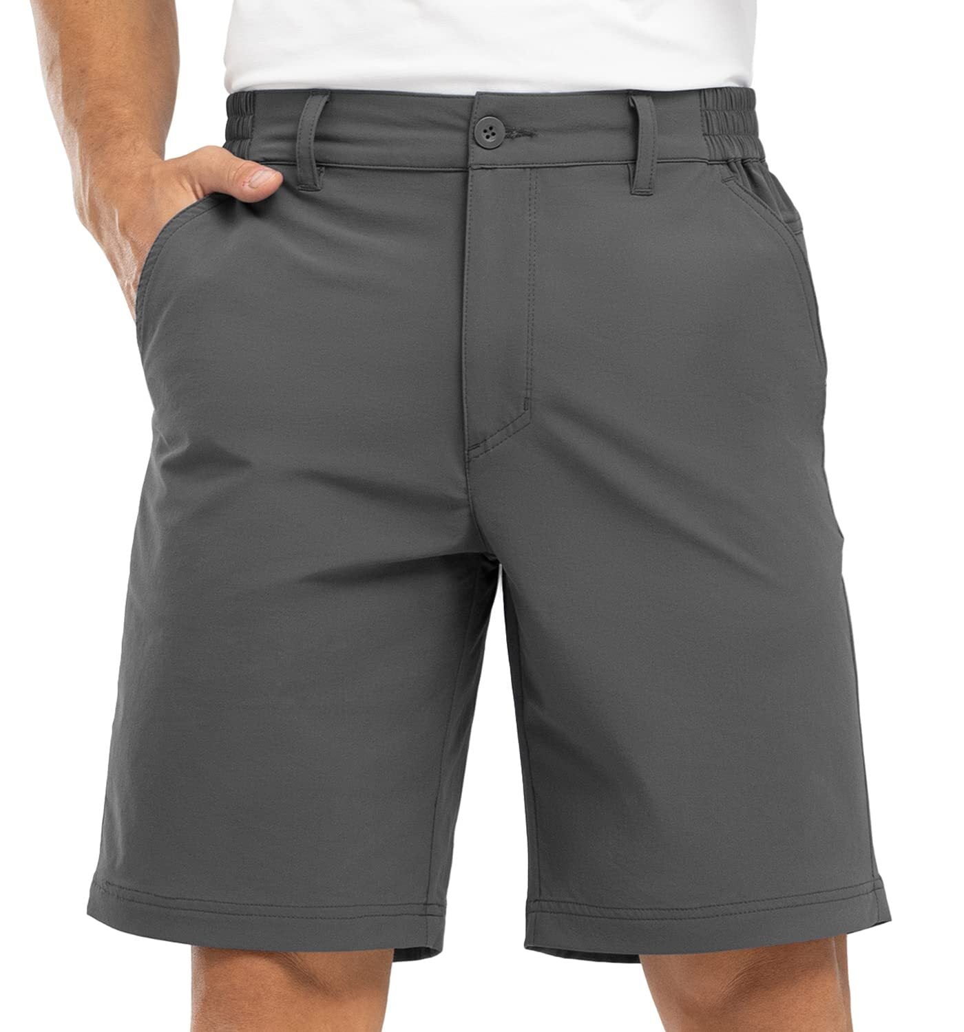 Men's golf shorts, stretch, lightweight, quick-drying, with 5 pockets