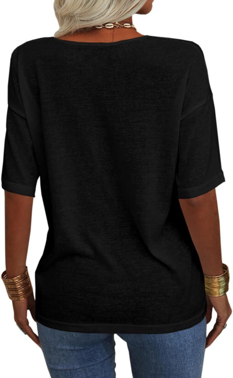 Summer Casual Half Sleeve T-shirt Basic Tops (Multiple Colors)