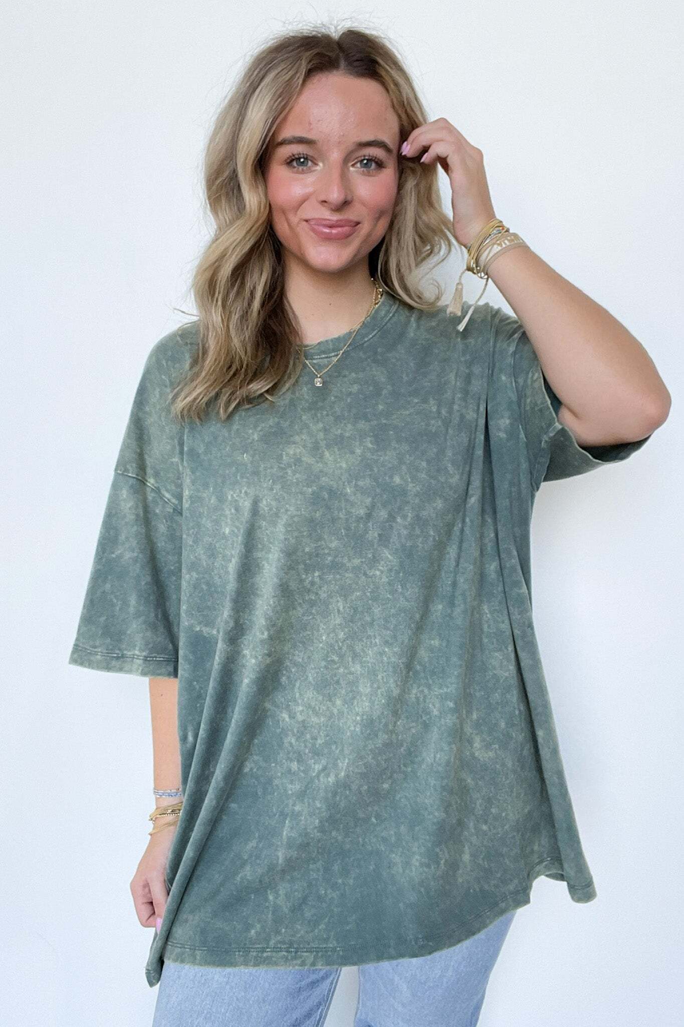Weekend Awaits Mineral Wash Oversized Top - BACK IN STOCK