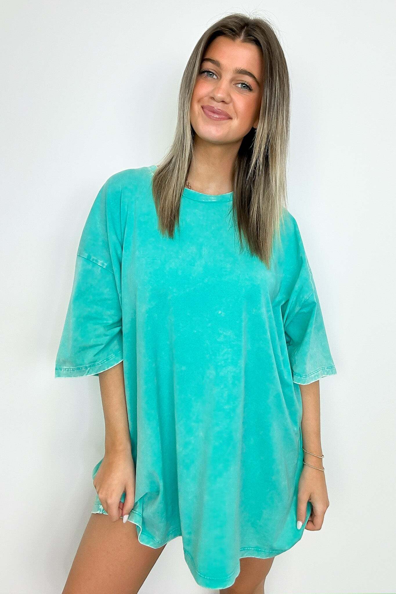 Weekend Awaits Mineral Wash Oversized Top - BACK IN STOCK