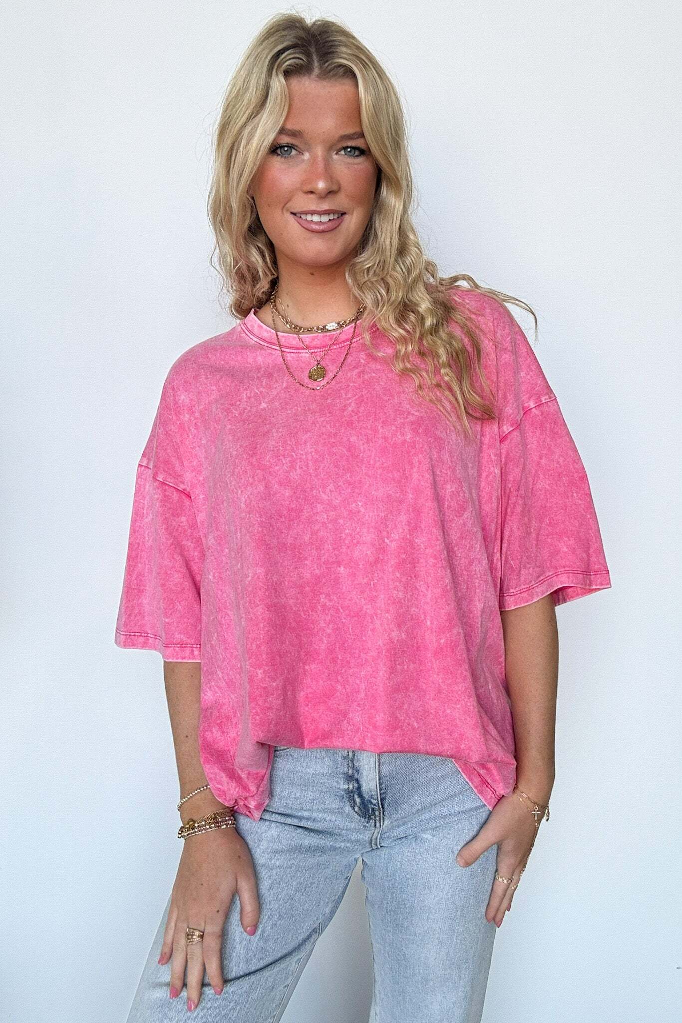 Weekend Awaits Mineral Wash Oversized Top - BACK IN STOCK