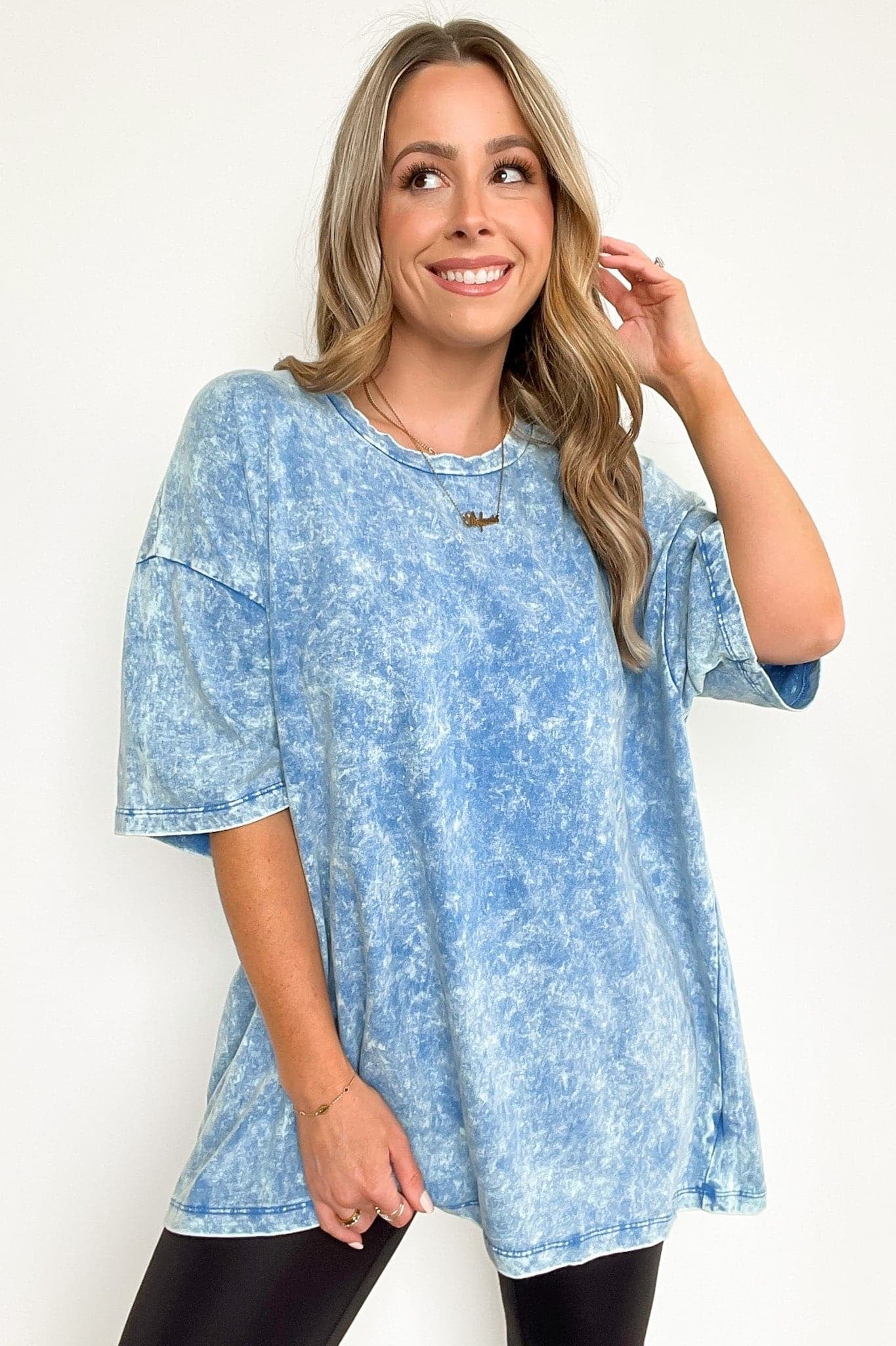 Weekend Awaits Mineral Wash Oversized Top - BACK IN STOCK