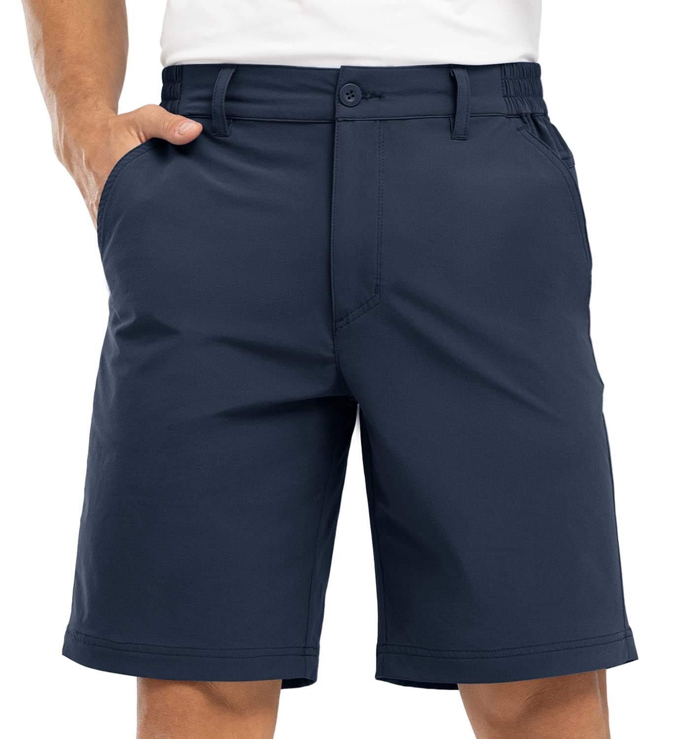 Men's golf shorts, stretch, lightweight, quick-drying, with 5 pockets