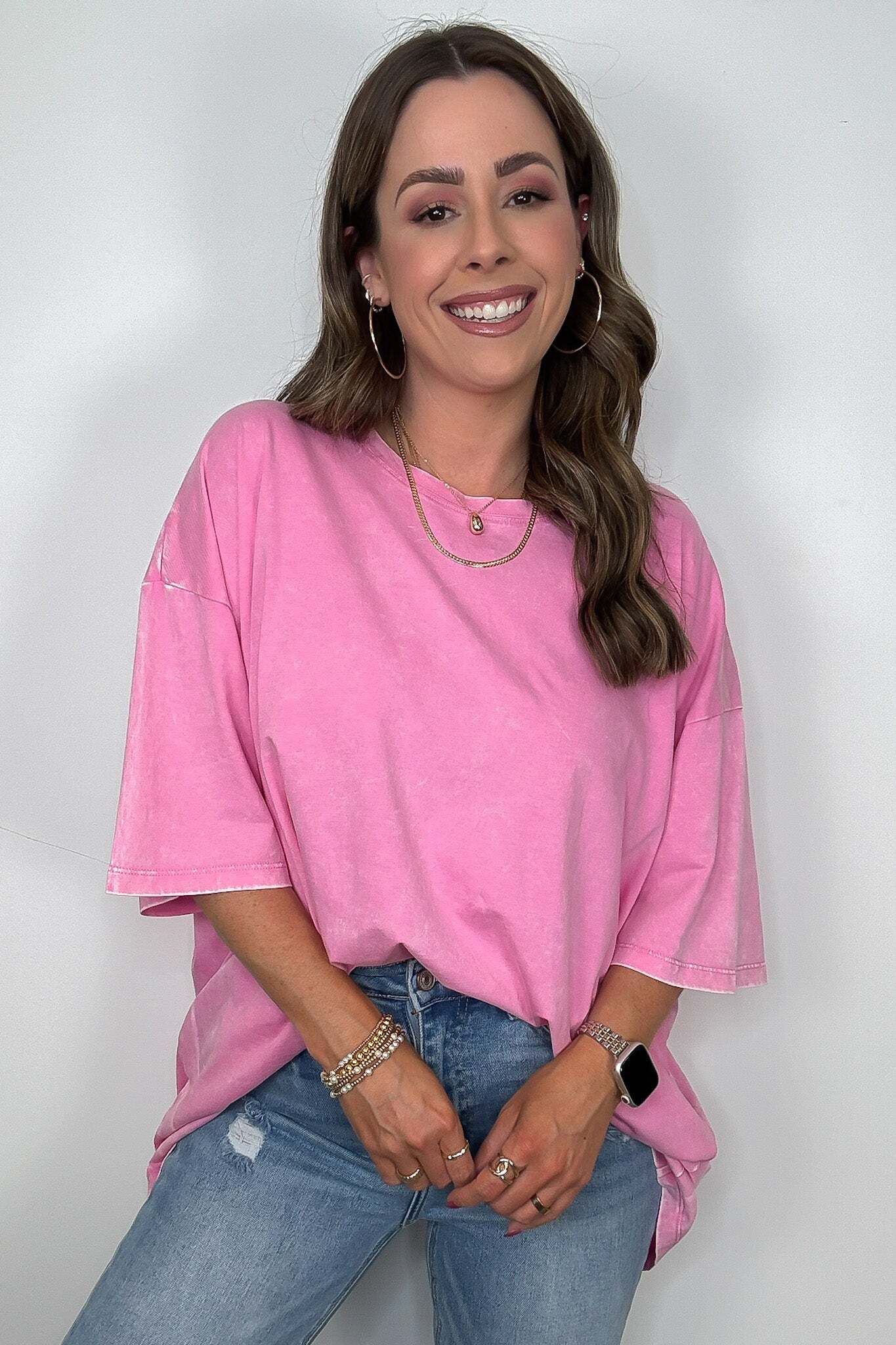 Weekend Awaits Mineral Wash Oversized Top - BACK IN STOCK