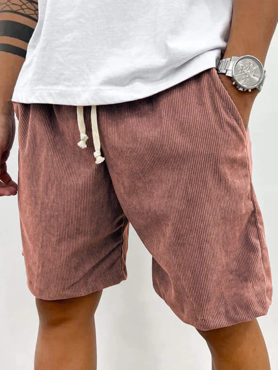FINAL SALE⚡10 Packs for $34.99⚡ - Men's Fashion Vintage Corduroy Casual Elastic Stretch Shorts With Side Pockets