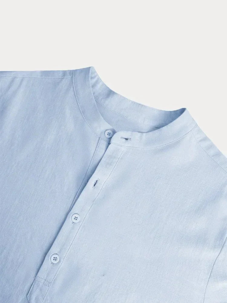 π₯ Men's Cotton Linen Casual Long Sleeve Shirt
