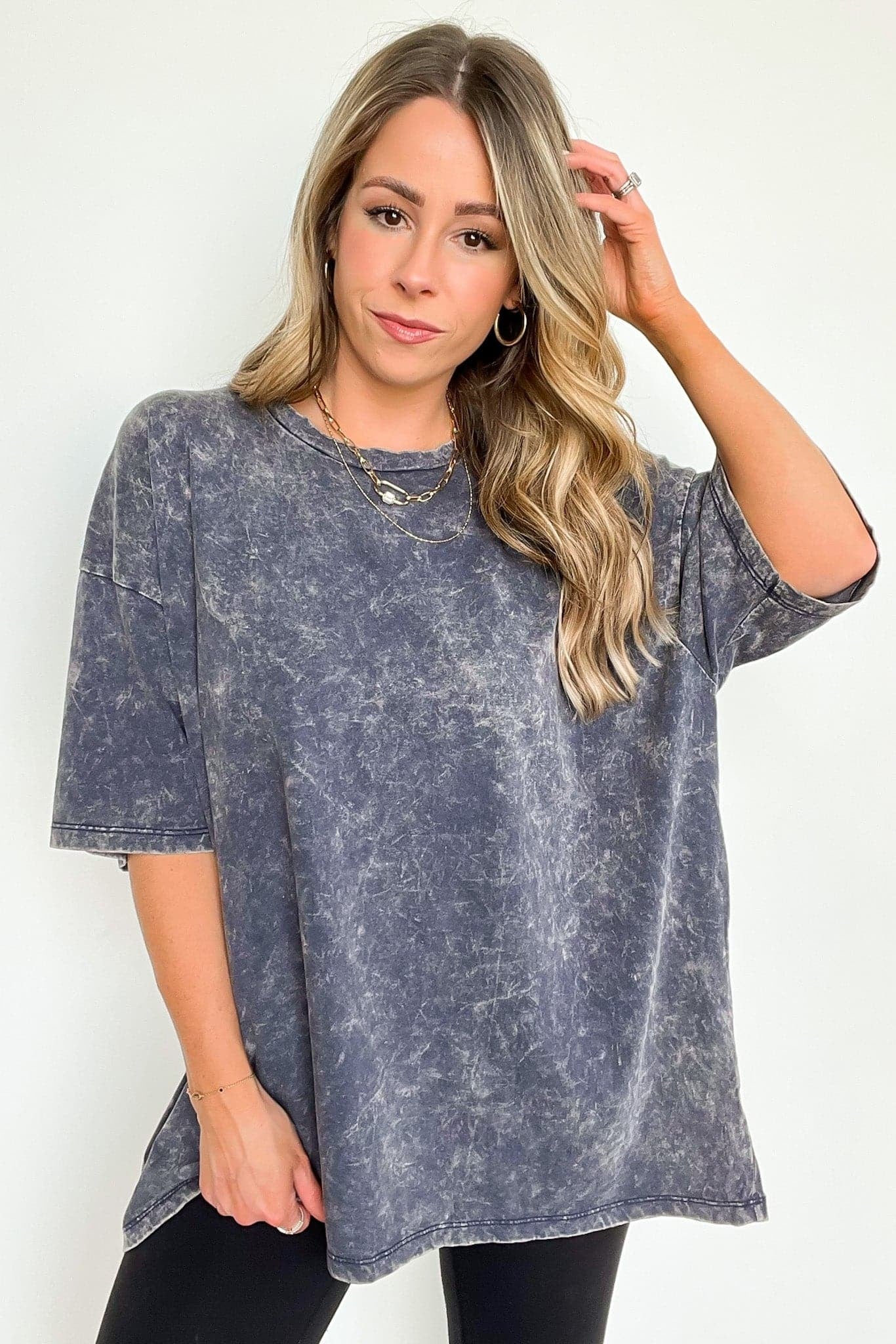 Weekend Awaits Mineral Wash Oversized Top - BACK IN STOCK
