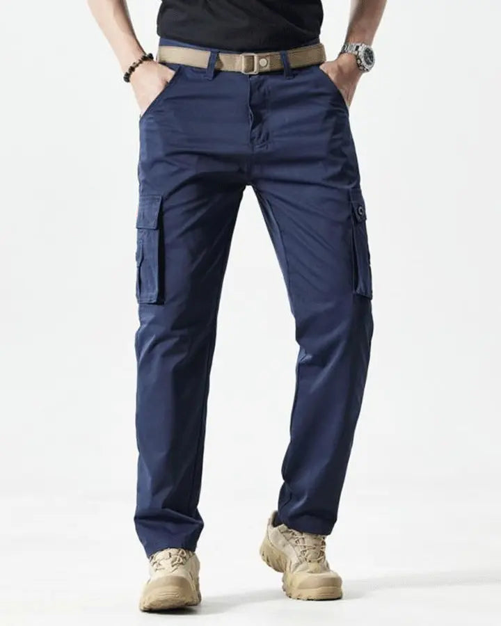 🔥2025 Hot Sale 90% off🔥Men's Solid Color Patched Zipper Fly Cargo Pants