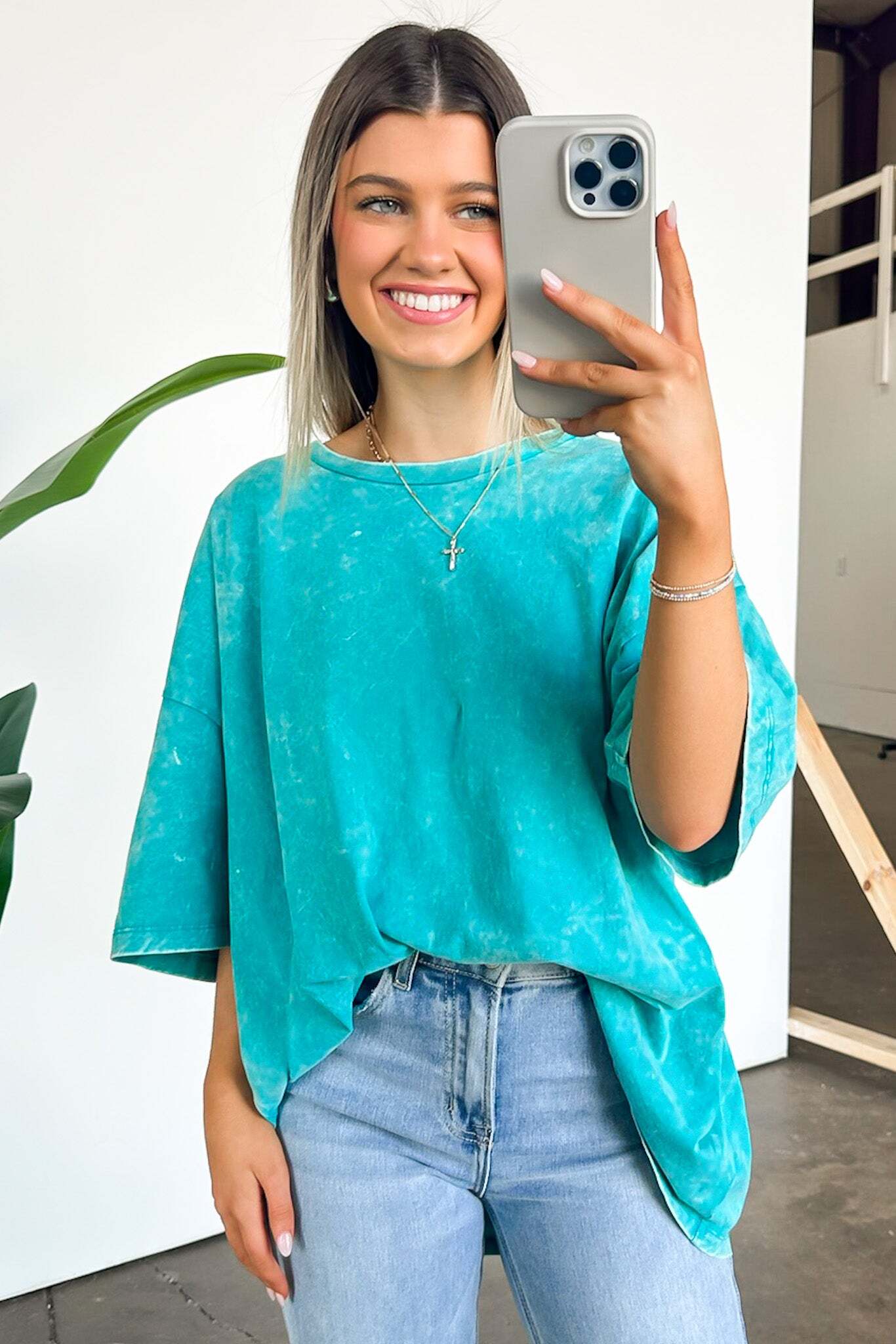 Weekend Awaits Mineral Wash Oversized Top - BACK IN STOCK
