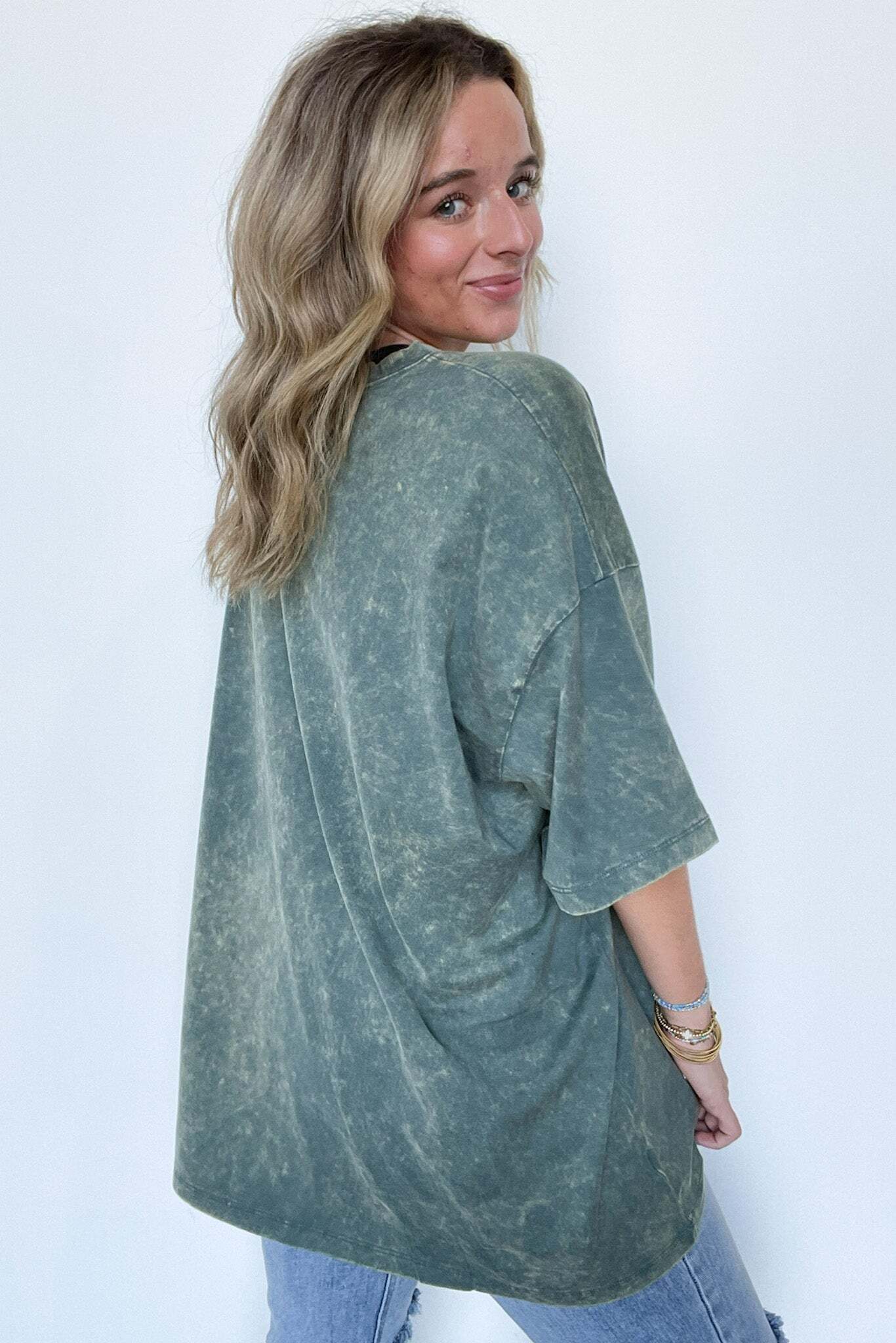 Weekend Awaits Mineral Wash Oversized Top - BACK IN STOCK