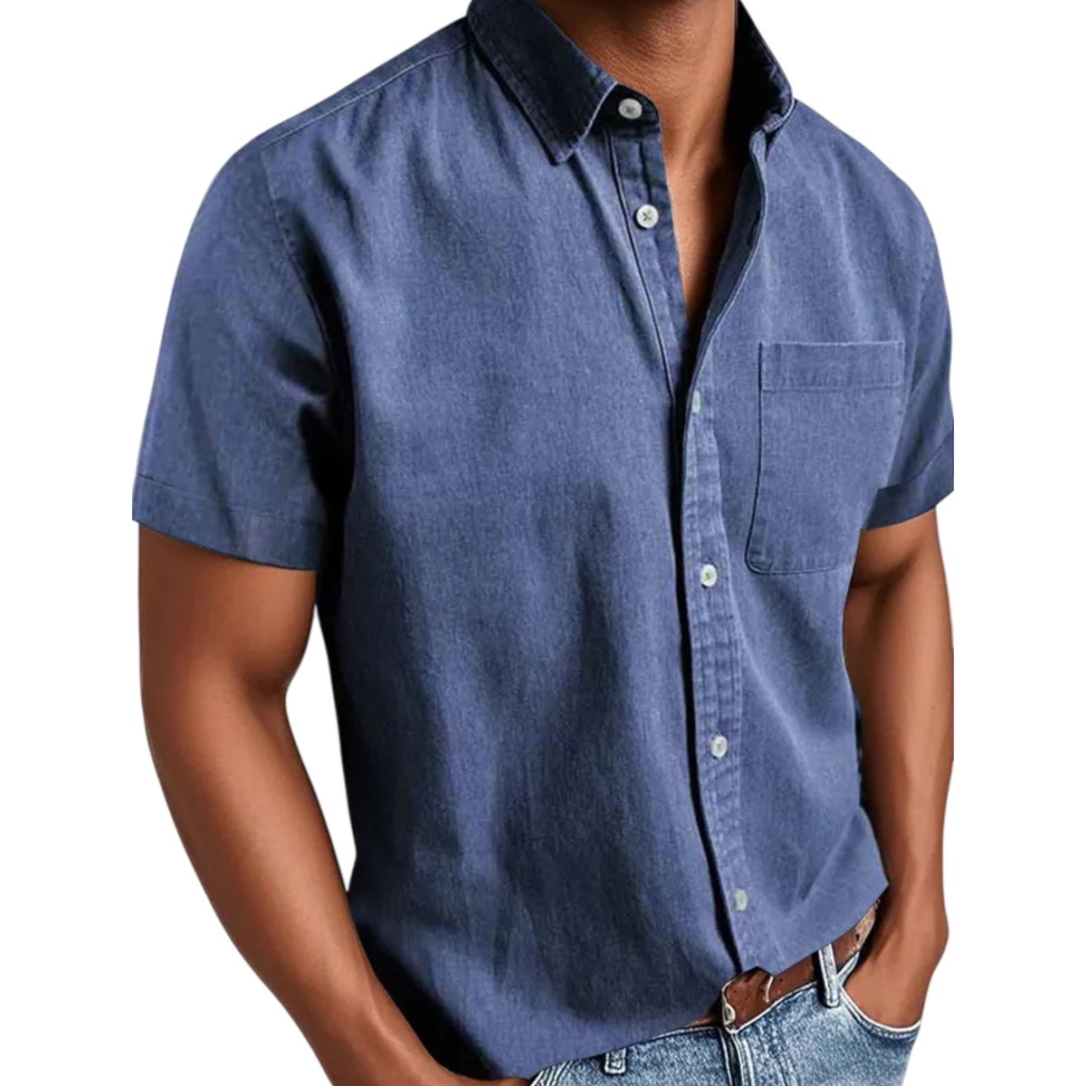 🔥Men's Classic Button-Down Short Sleeve Shirt