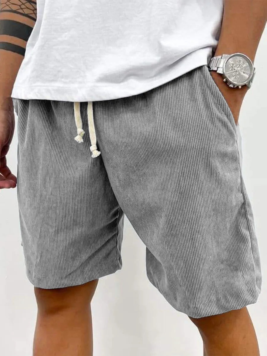 FINAL SALE⚡10 Packs for $34.99⚡ - Men's Fashion Vintage Corduroy Casual Elastic Stretch Shorts With Side Pockets