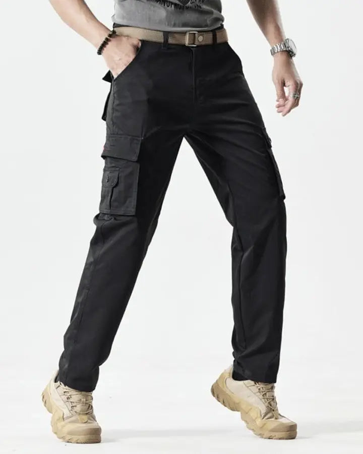 🔥2025 Hot Sale 90% off🔥Men's Solid Color Patched Zipper Fly Cargo Pants