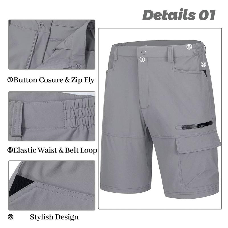🔥Men's Summer Lightweight Quick-Dry Work Shorts(Pockets on both the front and back)