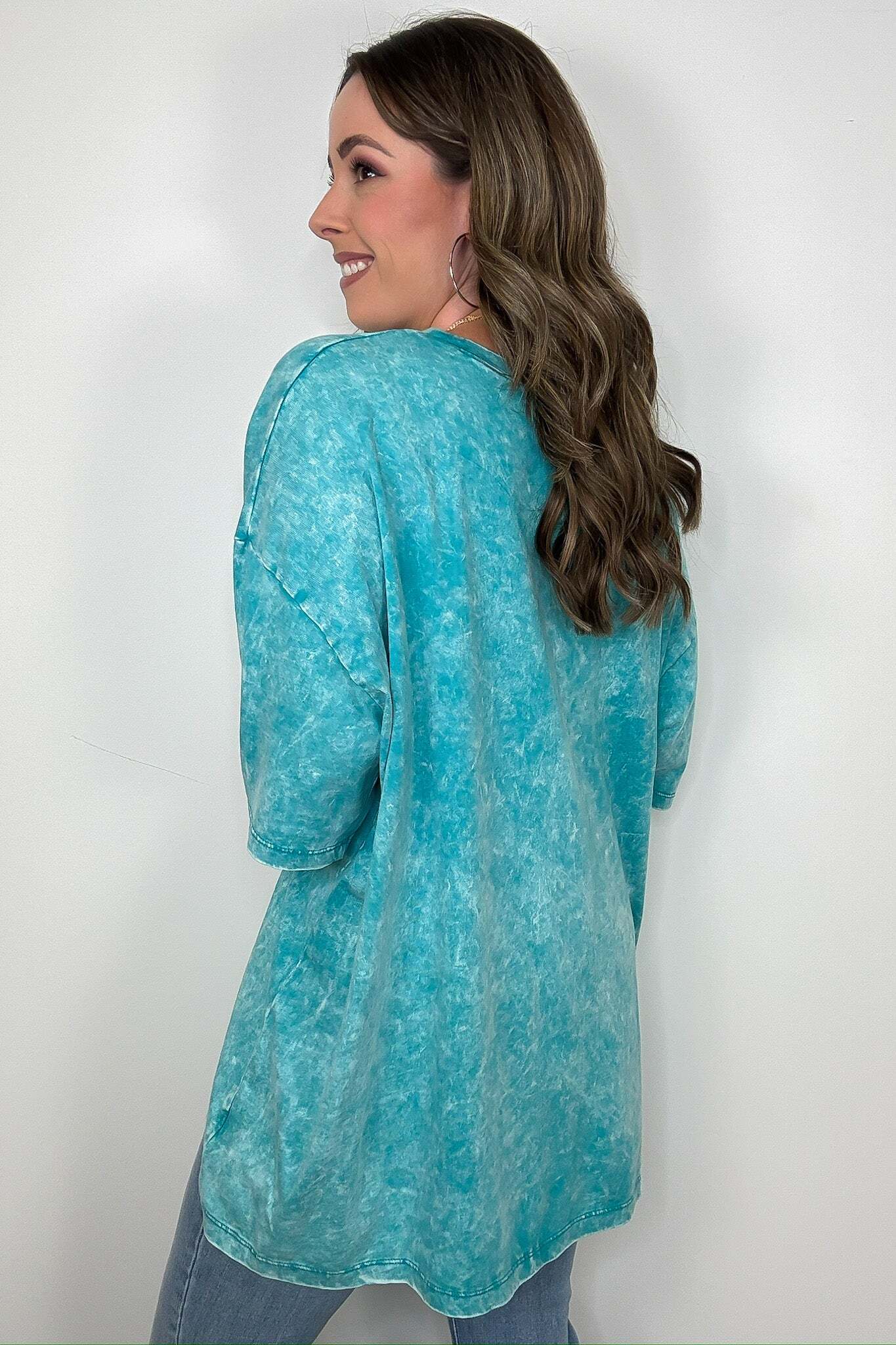 Weekend Awaits Mineral Wash Oversized Top - BACK IN STOCK
