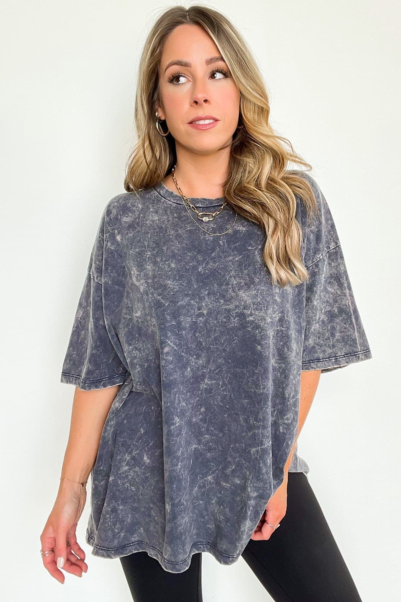 Weekend Awaits Mineral Wash Oversized Top - BACK IN STOCK
