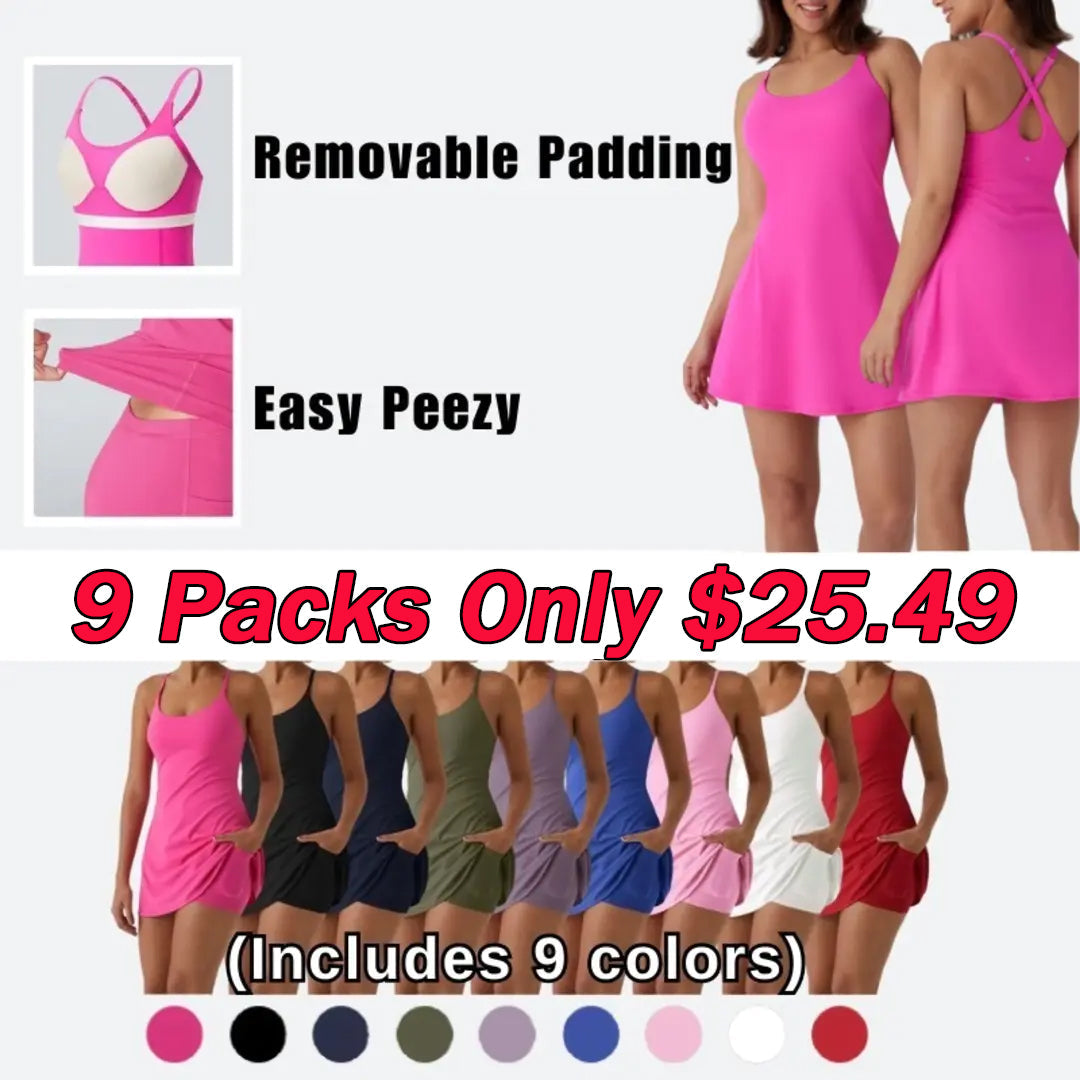 🔥Flash Sale⚡ Softlyzero Plush Backless Active Dress-Easy Peezy