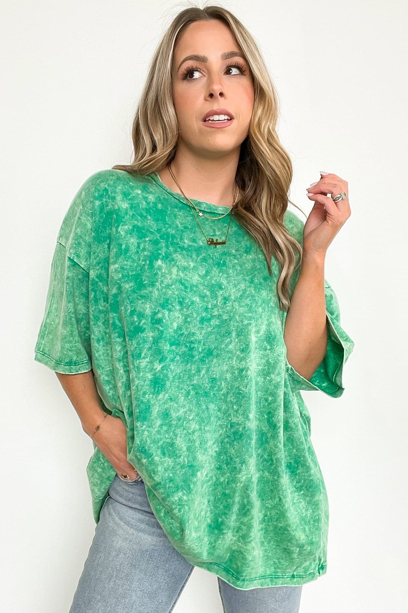 Weekend Awaits Mineral Wash Oversized Top - BACK IN STOCK