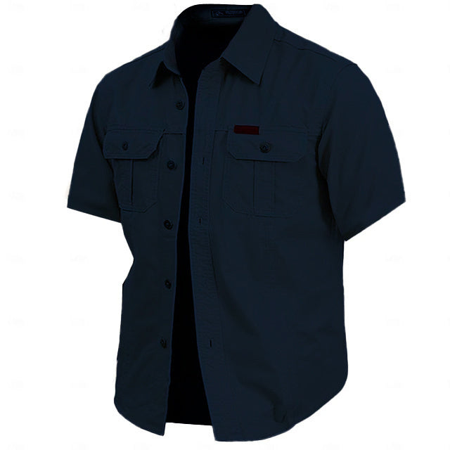 🔥Cow Print Casual Men's work shirt short sleeve