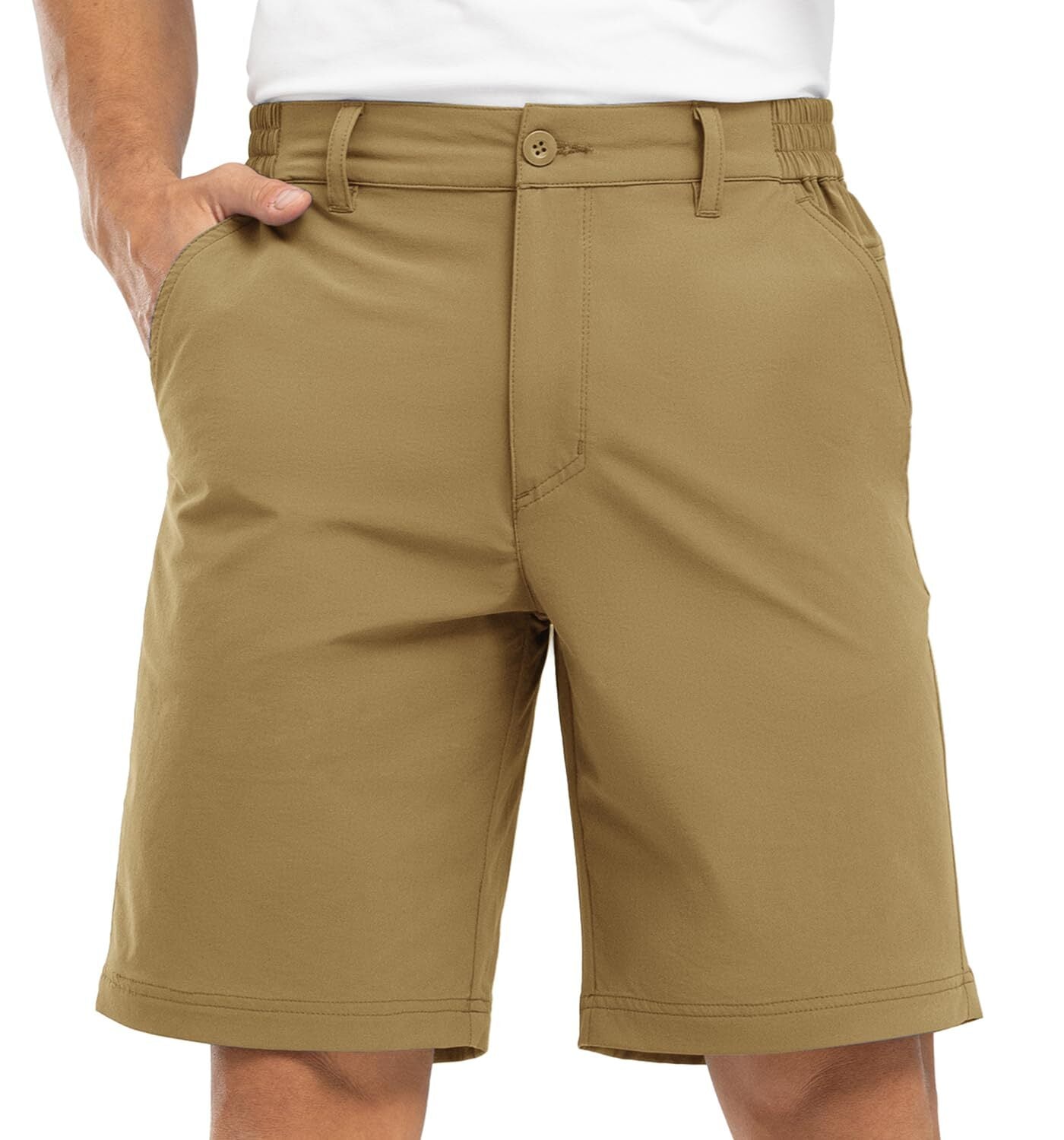 Men's golf shorts, stretch, lightweight, quick-drying, with 5 pockets