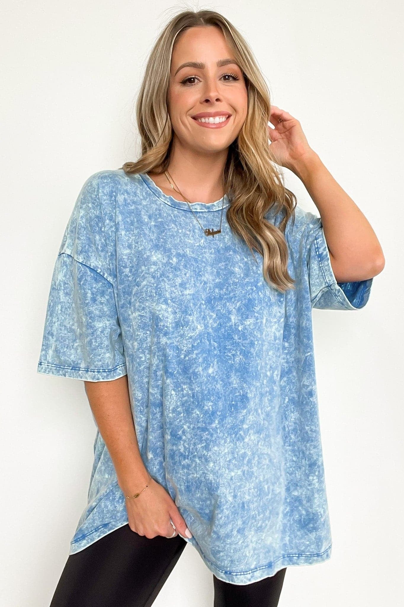 Weekend Awaits Mineral Wash Oversized Top - BACK IN STOCK