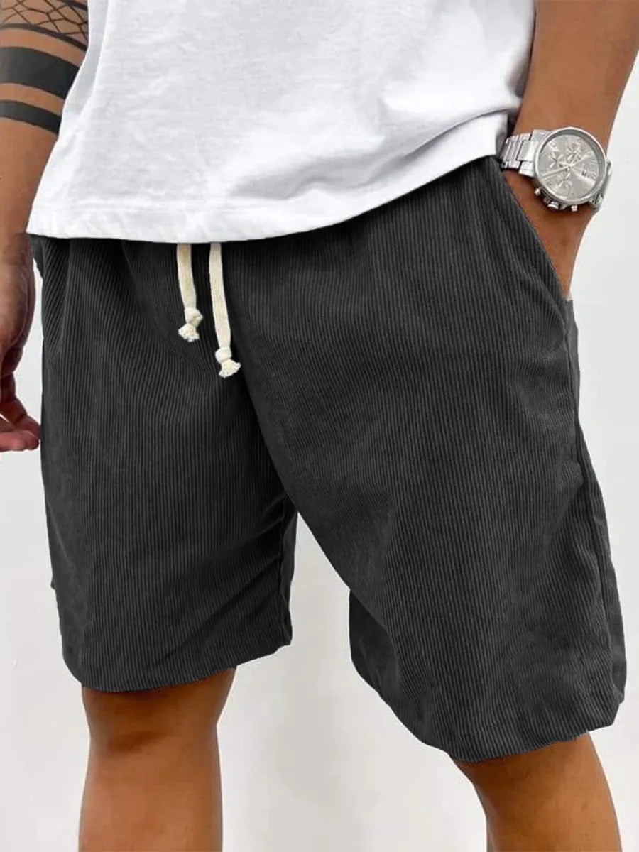FINAL SALE⚡10 Packs for $34.99⚡ - Men's Fashion Vintage Corduroy Casual Elastic Stretch Shorts With Side Pockets