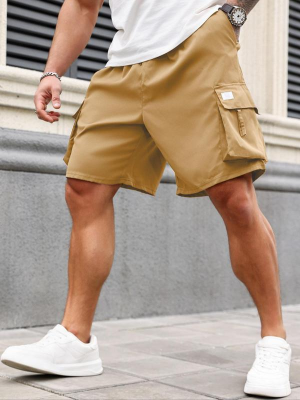 π₯ 8-Pack Men's Plus Size Solid Flap Pocket Cargo Shorts