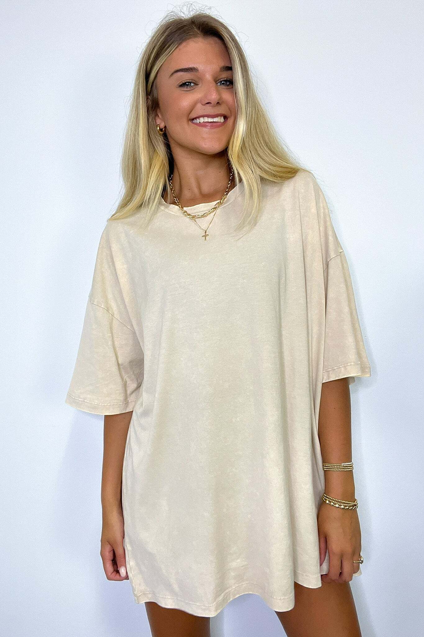 Weekend Awaits Mineral Wash Oversized Top - BACK IN STOCK