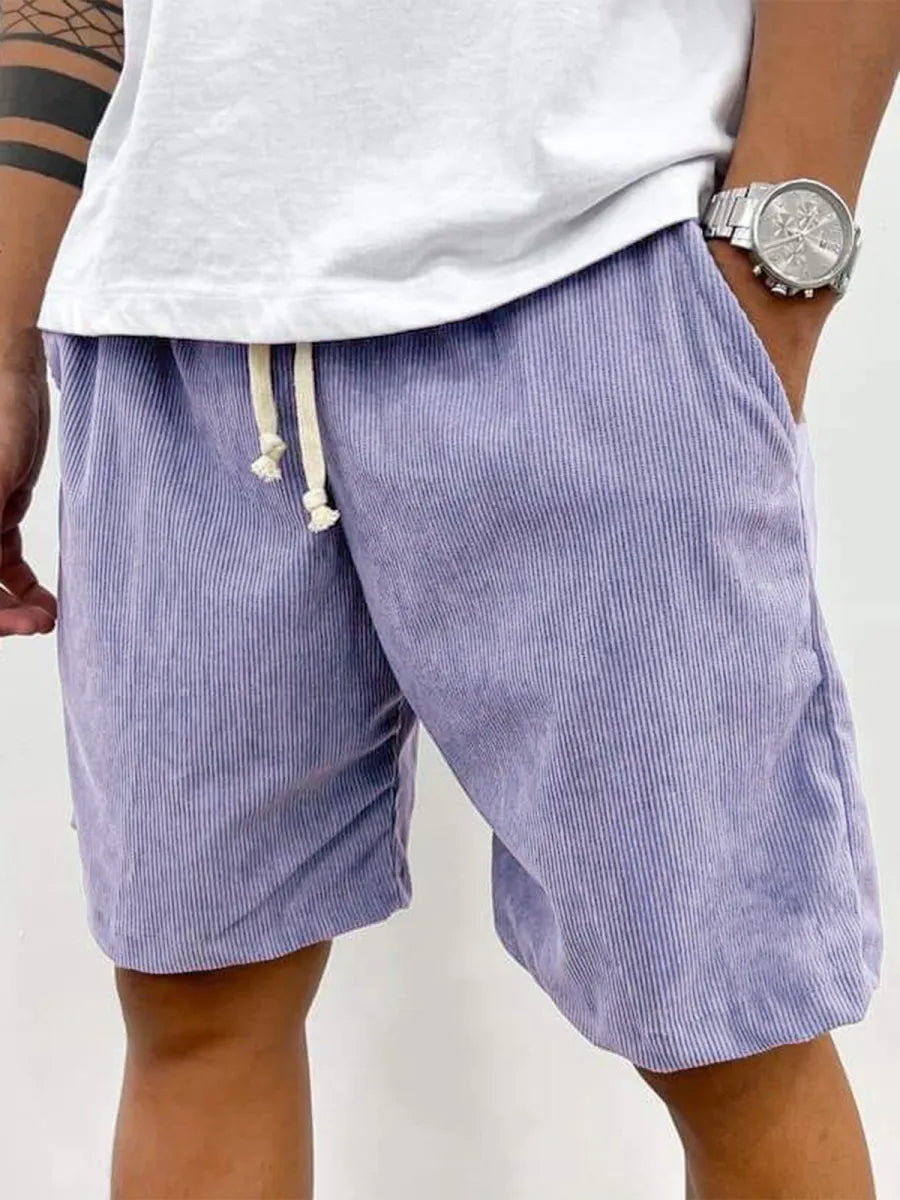 FINAL SALE⚡10 Packs for $34.99⚡ - Men's Fashion Vintage Corduroy Casual Elastic Stretch Shorts With Side Pockets