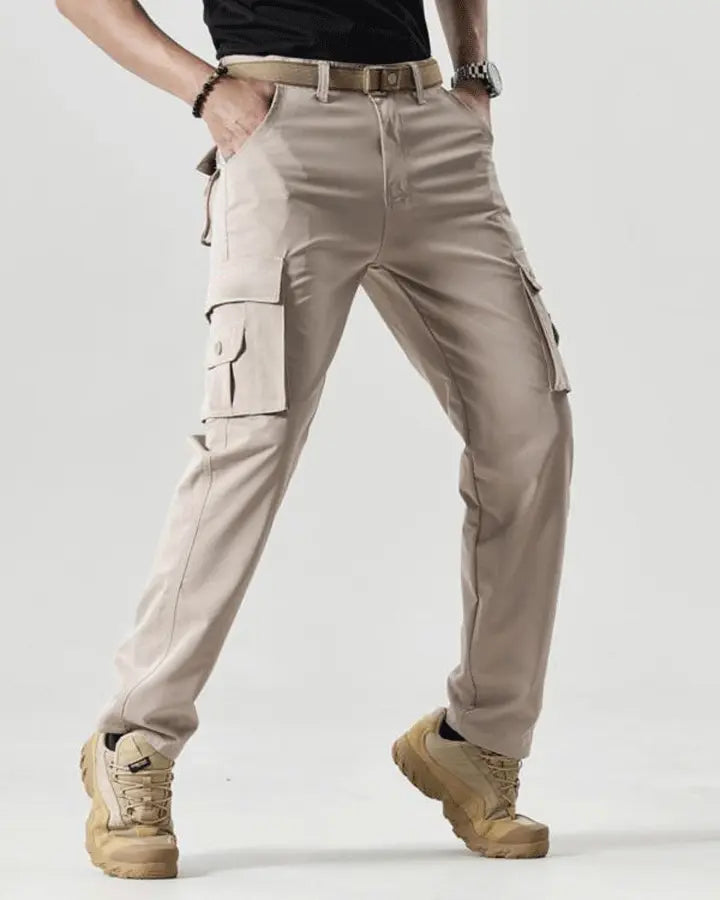 🔥2025 Hot Sale 90% off🔥Men's Solid Color Patched Zipper Fly Cargo Pants