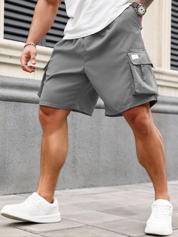 π₯ 8-Pack Men's Plus Size Solid Flap Pocket Cargo Shorts
