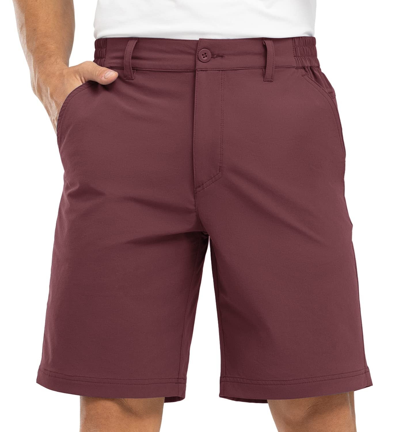 Men's golf shorts, stretch, lightweight, quick-drying, with 5 pockets