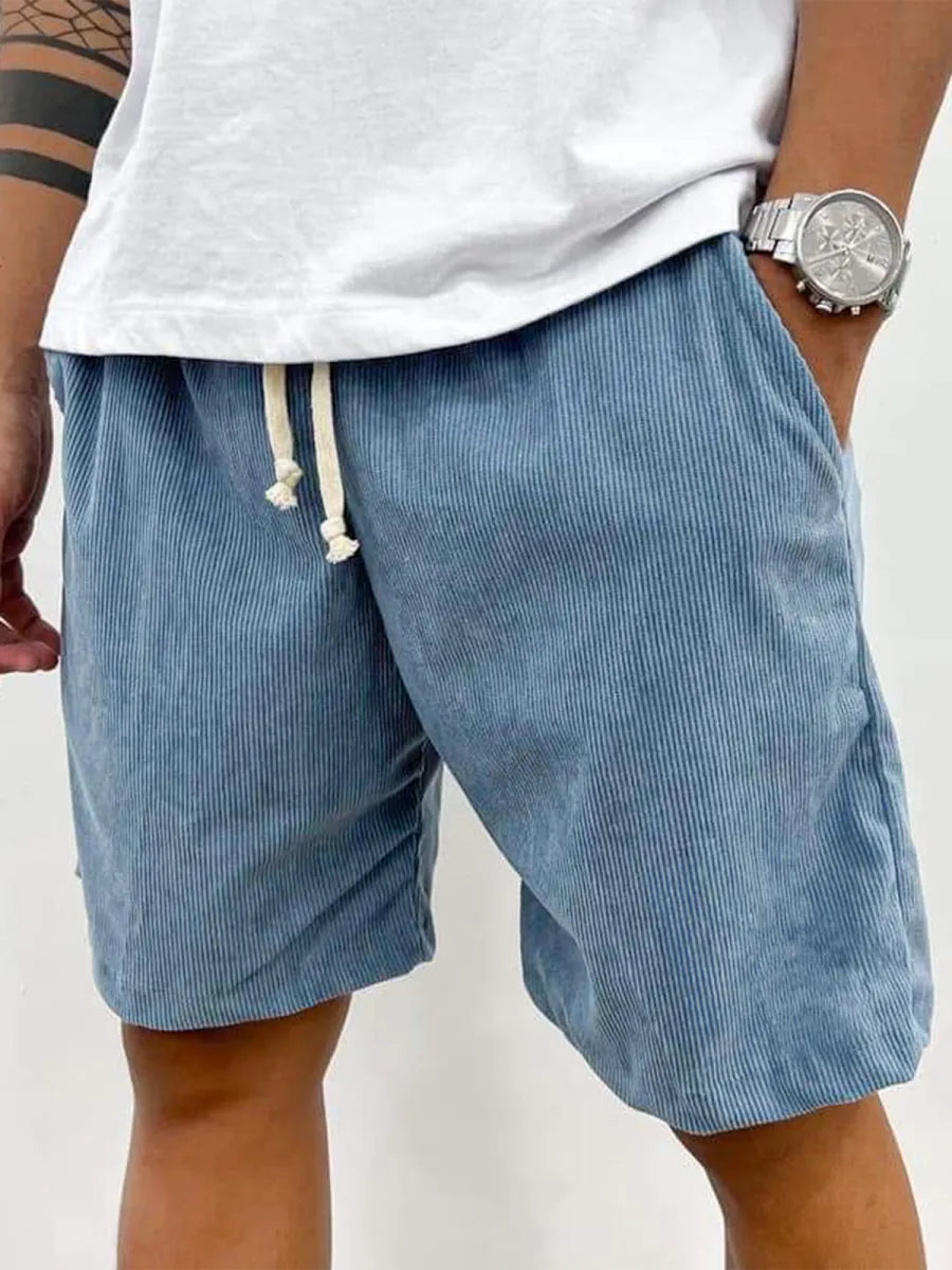 FINAL SALE⚡10 Packs for $34.99⚡ - Men's Fashion Vintage Corduroy Casual Elastic Stretch Shorts With Side Pockets