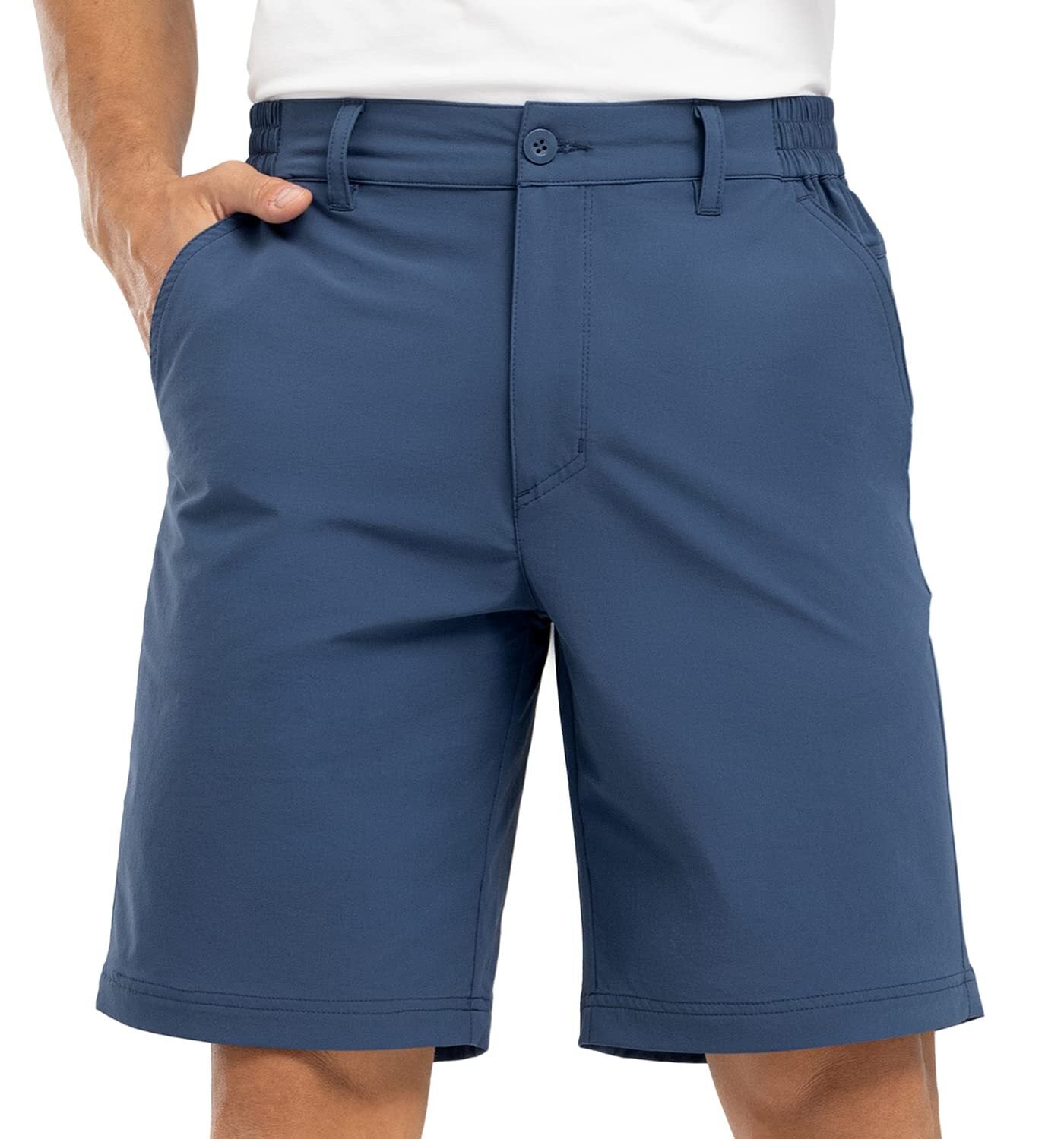Men's golf shorts, stretch, lightweight, quick-drying, with 5 pockets